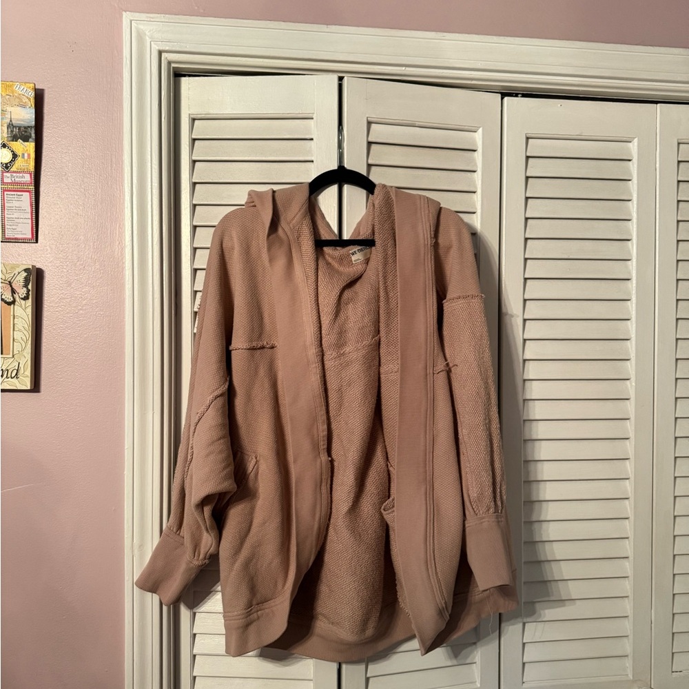 We The Free Mauve Forever Yours Cardi Jacket Cozy and Versatile